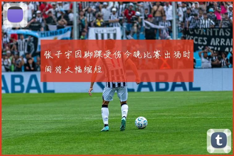 张子宇因脚踝受伤今晚比赛出场时间将大幅缩短